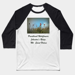 paintbrush wildflowers, Johnston's Ridge Baseball T-Shirt